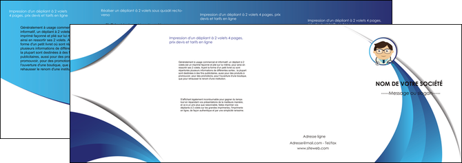 exemple depliant 4 volets  8 pages  chirurgien medecin medecine cabinet medical MIDBE28158