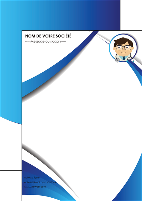 faire flyers chirurgien medecin medecine cabinet medical MIDBE28170