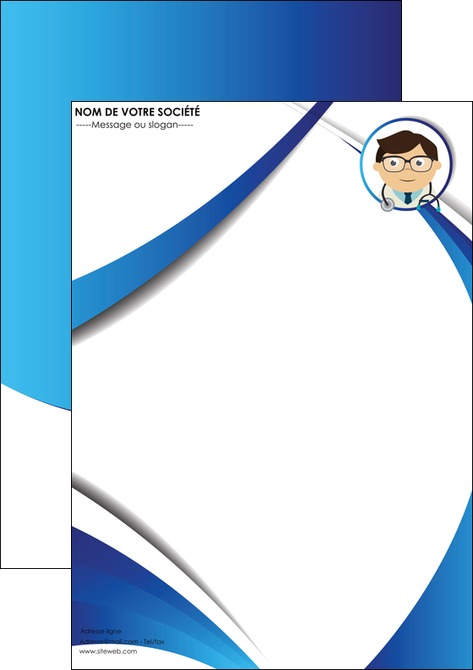 creation graphique en ligne affiche chirurgien medecin medecine cabinet medical MIDBE28178