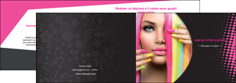 creer modele en ligne depliant 2 volets  4 pages  centre esthetique  coiffure coiffeur coiffeuse MFLUOO28304