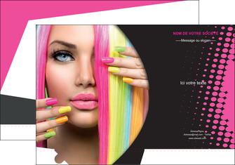 exemple pochette a rabat centre esthetique  coiffure coiffeur coiffeuse MFLUOO28310