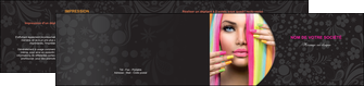 realiser depliant 2 volets  4 pages  cosmetique coiffure coiffeur coiffeuse MIDLU28476