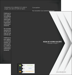 imprimerie depliant 2 volets  4 pages  texture structure contexture MIF28558
