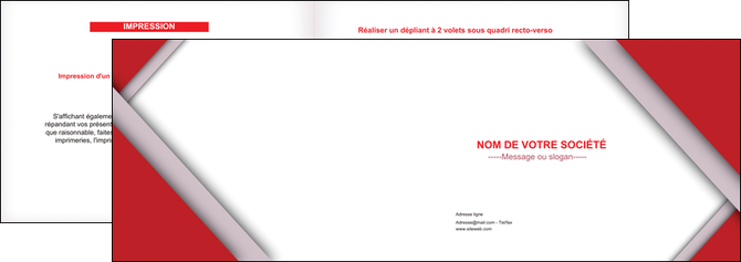 realiser depliant 2 volets  4 pages  texture contexture structure MIDBE28704