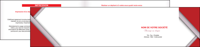 faire depliant 2 volets  4 pages  texture contexture structure MIDBE28706