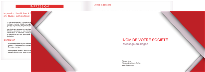 exemple depliant 2 volets  4 pages  texture contexture structure MIDBE28726