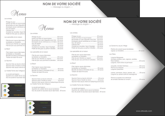 personnaliser maquette set de table restaurant set de table menu set de table menu MLIGBE28744