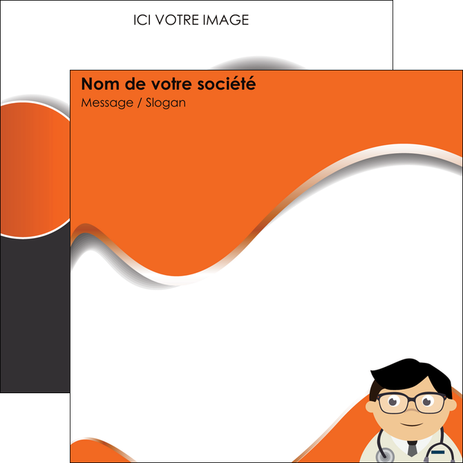 realiser flyers materiel de sante medecin medecine docteur MIDBE28796