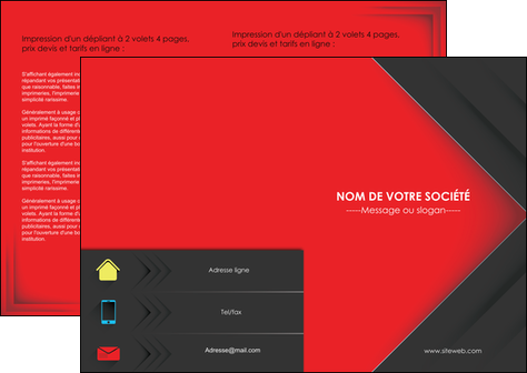 faire depliant 2 volets  4 pages  texture structure courbes MFLUOO28848