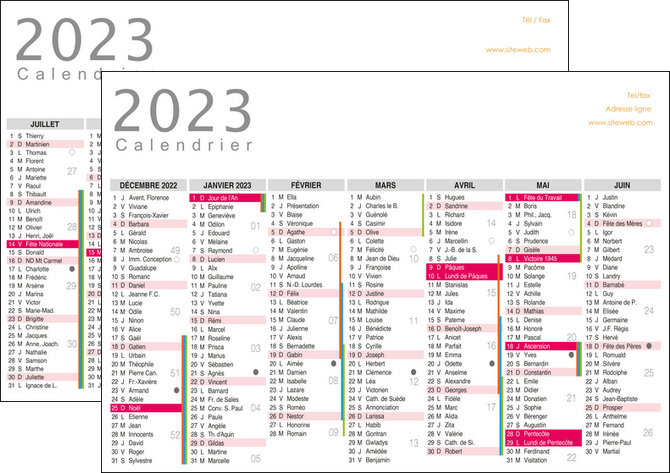 modele en ligne affiche a personnaliser calendrier 2020 bancaire a3 calendrier de bureau 12 mois MIDLU28876