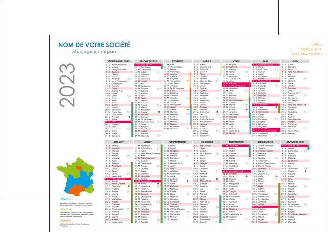 impression affiche maquette calendrier 2020 bancaire a2 calendrier de bureau 12 mois MIDLU28878