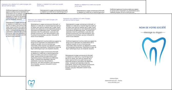 faire modele a imprimer depliant 4 volets  8 pages  dentiste dents dentiste dentier MFLUOO28988