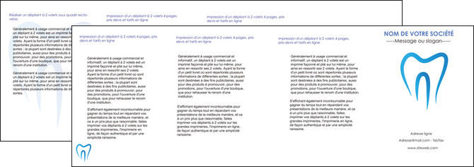 cree depliant 4 volets  8 pages  dentiste dents dentiste dentier MFLUOO28994