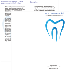 cree depliant 2 volets  4 pages  dentiste dents dentiste dentier MFLUOO29000