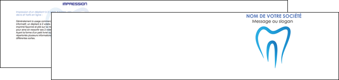 creer modele en ligne depliant 2 volets  4 pages  dentiste dents dentiste dentier MFLUOO29016