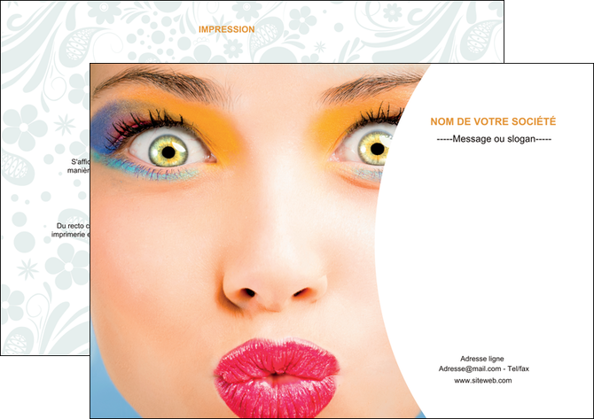 modele flyers centre esthetique  beaute bien etre coiffure MFLUOO29036