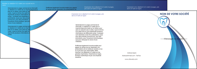 realiser depliant 4 volets  8 pages  dentiste dents dentiste dentier MFLUOO29104