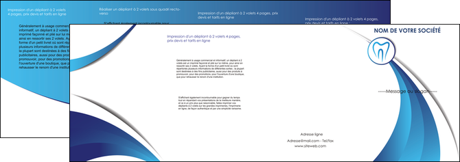 impression depliant 4 volets  8 pages  dentiste dents dentiste dentier MFLUOO29106