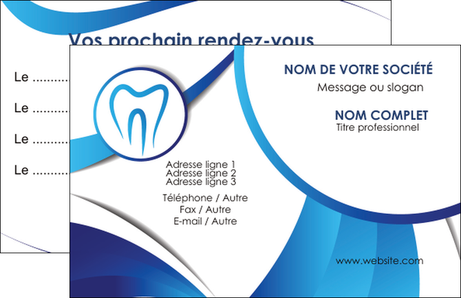 creation graphique en ligne carte de visite dentiste dents dentiste dentier MFLUOO29132