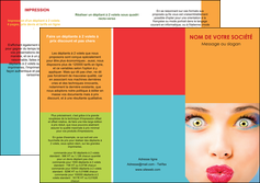 creation graphique en ligne depliant 3 volets  6 pages  cosmetique beaute bien etre coiffure MLGI29316