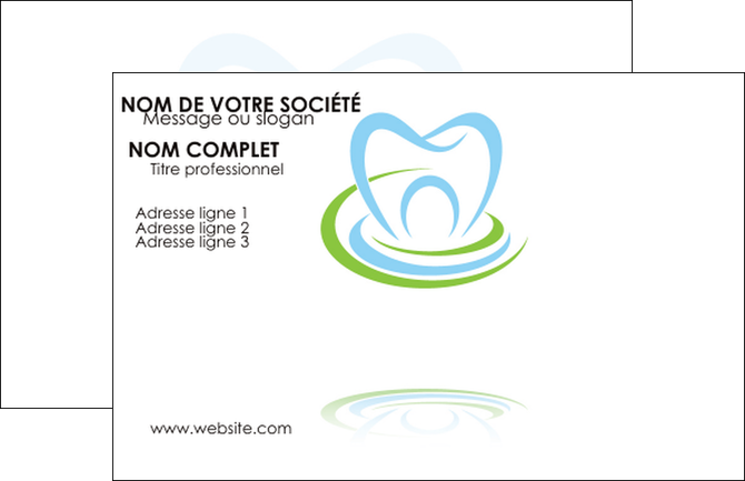 exemple carte de visite dentiste dents dentiste dentisterie MFLUOO29346