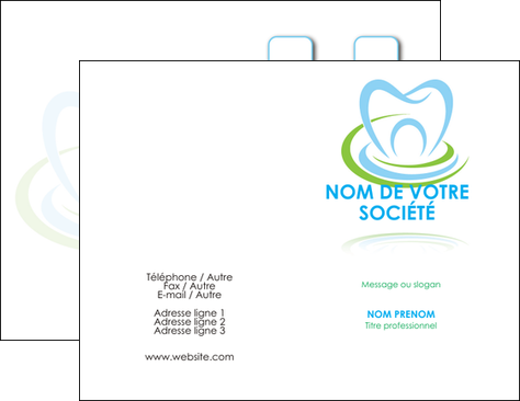 impression carte de visite dentiste dents dentiste dentisterie MFLUOO29352