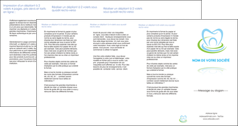 exemple depliant 4 volets  8 pages  dentiste dents dentiste dentisterie MLGI29354