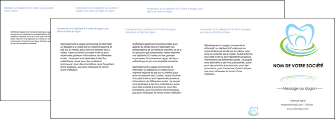 modele depliant 4 volets  8 pages  dentiste dents dentiste dentisterie MFLUOO29356