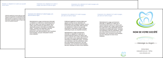 modele depliant 4 volets  8 pages  dentiste dents dentiste dentisterie MLGI29356