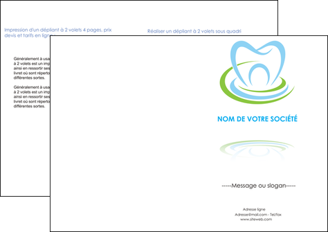 cree depliant 2 volets  4 pages  dentiste dents dentiste dentisterie MFLUOO29360