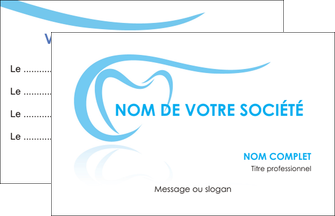 modele en ligne carte de visite dentiste dents dentiste dentisterie MLGI29452