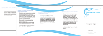 faire depliant 4 volets  8 pages  dentiste dents dentiste dentisterie MLGI29462