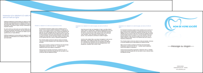 imprimerie depliant 4 volets  8 pages  dentiste dents dentiste dentisterie MFLUOO29464