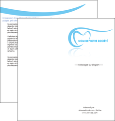 exemple depliant 2 volets  4 pages  dentiste dents dentiste dentisterie MLGI29468