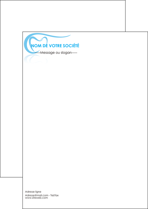 impression flyers dentiste dents dentiste dentisterie MFLUOO29476