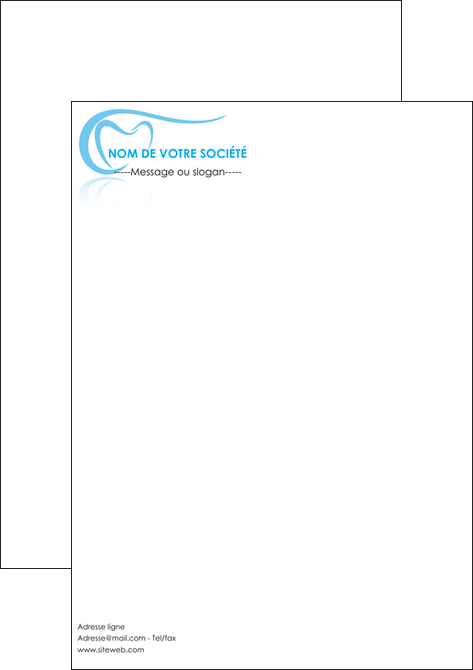 faire flyers dentiste dents dentiste dentisterie MFLUOO29484
