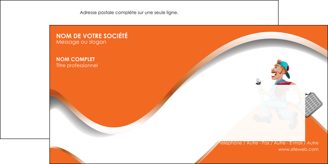faire enveloppe plomberie travail travailleur casquette MIDBE29564