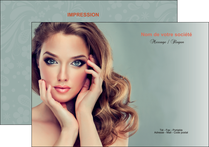 modele en ligne flyers centre esthetique  beaute bien etre coiffure MFLUOO29602
