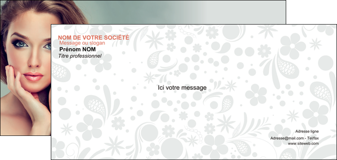 impression carte de correspondance centre esthetique  beaute bien etre coiffure MFLUOO29606