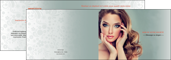 imprimerie depliant 2 volets  4 pages  centre esthetique  beaute bien etre coiffure MFLUOO29612