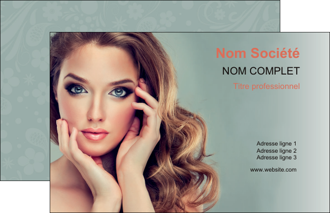 faire carte de visite centre esthetique  beaute bien etre coiffure MFLUOO29618