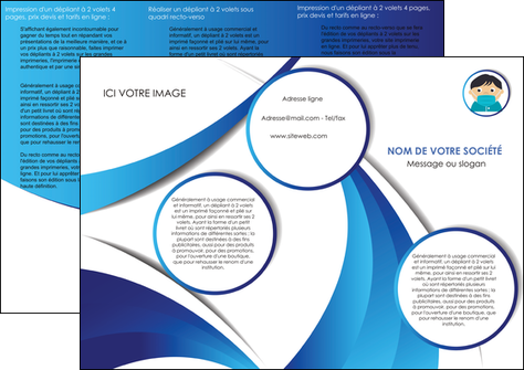 cree depliant 3 volets  6 pages  infirmier infirmiere medecin medecine sante MIDLU29646