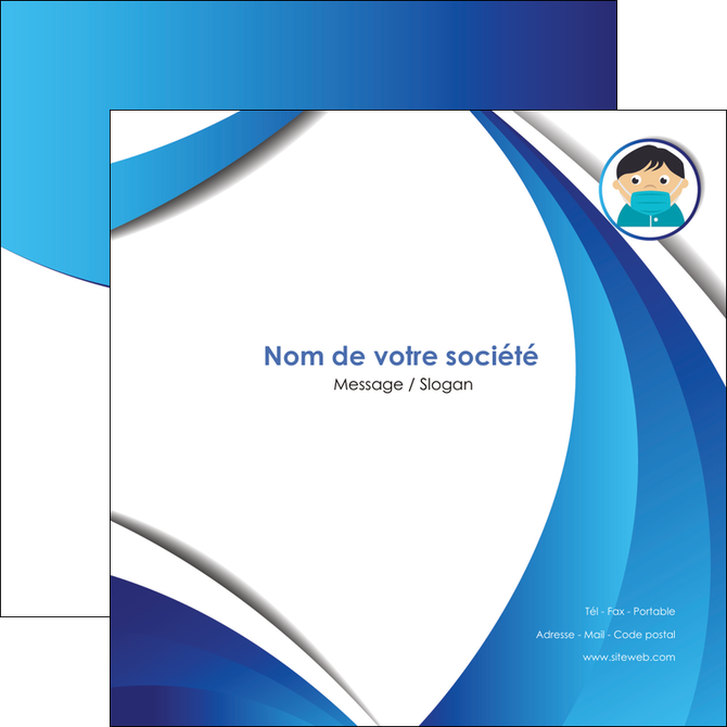 creer modele en ligne flyers infirmier infirmiere medecin medecine sante MIDLU29654