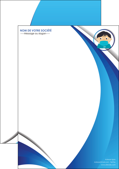 creation graphique en ligne affiche infirmier infirmiere medecin medecine sante MIDLU29656
