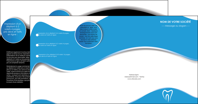 impression depliant 4 volets  8 pages  dentiste dents dentiste dentisterie MFLUOO29670