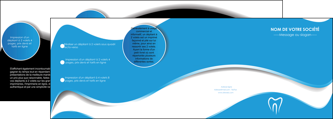 creer modele en ligne depliant 4 volets  8 pages  dentiste dents dentiste dentisterie MFLUOO29676