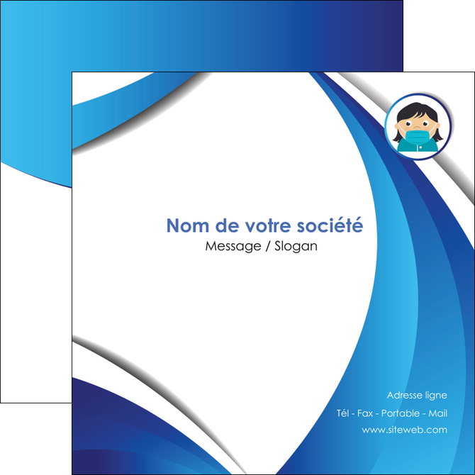 imprimerie flyers infirmier infirmiere medecin medecine docteur MIDLU29732