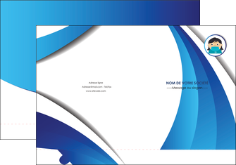 creer modele en ligne pochette a rabat infirmier infirmiere medecin medecine docteur MIF29738