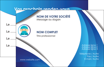 personnaliser modele de carte de visite infirmier infirmiere medecin medecine docteur MIF29820