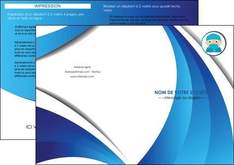 modele en ligne depliant 2 volets  4 pages  infirmier infirmiere medecin medecine docteur MIDBE29834